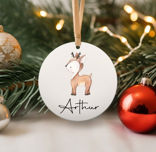 Personalised Christmas Bauble - Design 2 Name Only