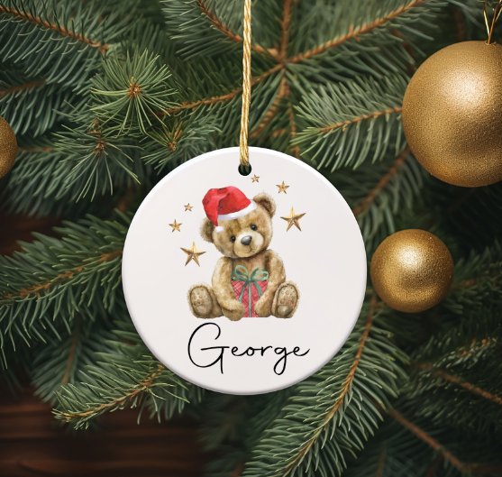 Personalised Christmas Bauble - Design 4 Name Only