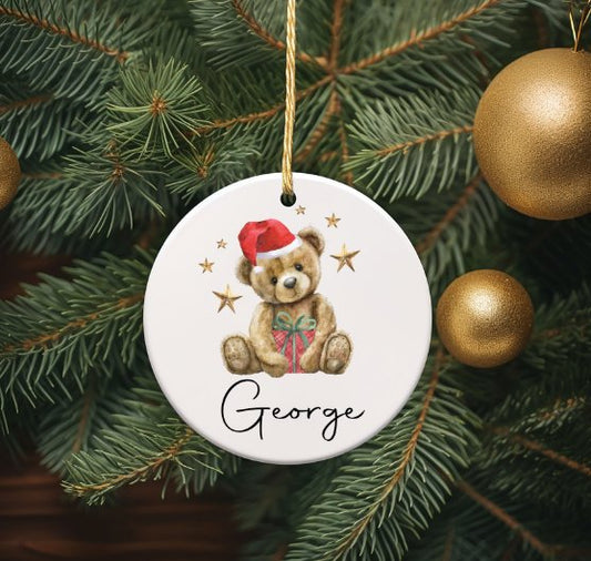 Personalised Christmas Bauble - Design 4 Name Only
