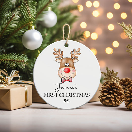 Personalised Christmas Bauble - Design 5