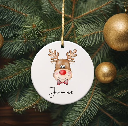 Personalised Christmas Bauble - Design 5 Name Only