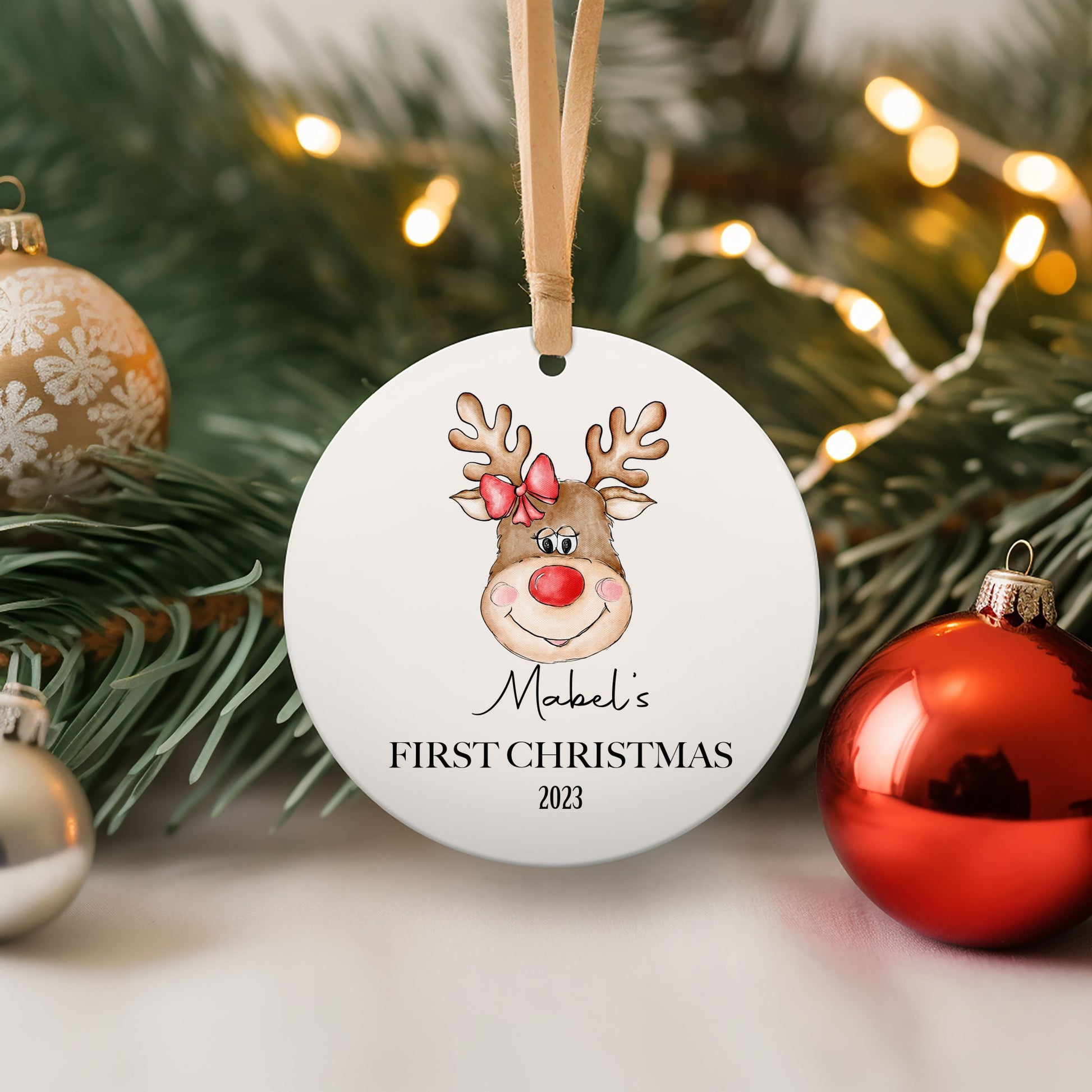 Personalised Christmas Bauble - Design 6