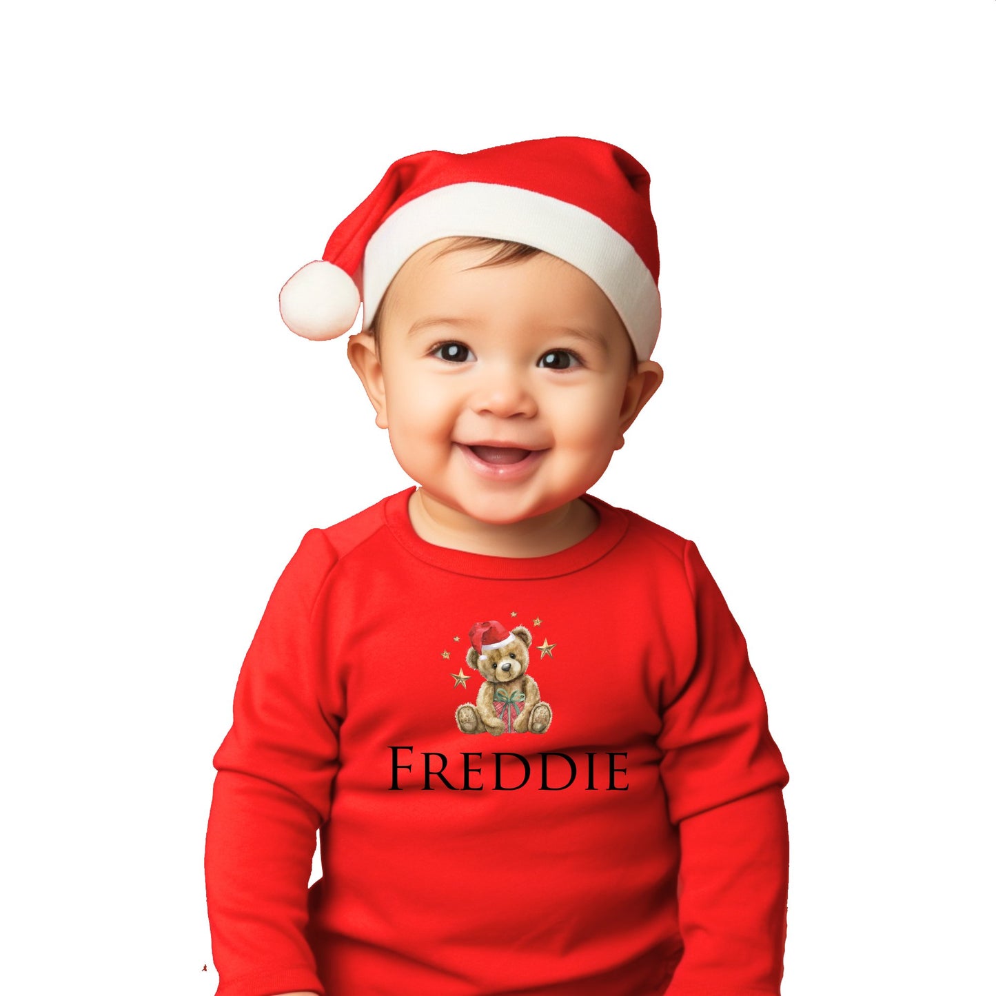 Personalised Long Sleeve T-shirt Christmas Design 1