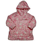 Pink Heart Fluffy Personalised Hoodie