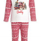 Polar Express 1 Personalised Adults Red Christmas print Pyjamas