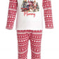 Polar Express 1 Personalised Adults Red Christmas print Pyjamas