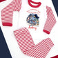 Polar Express design Personalised Red Stripe Pyjamas