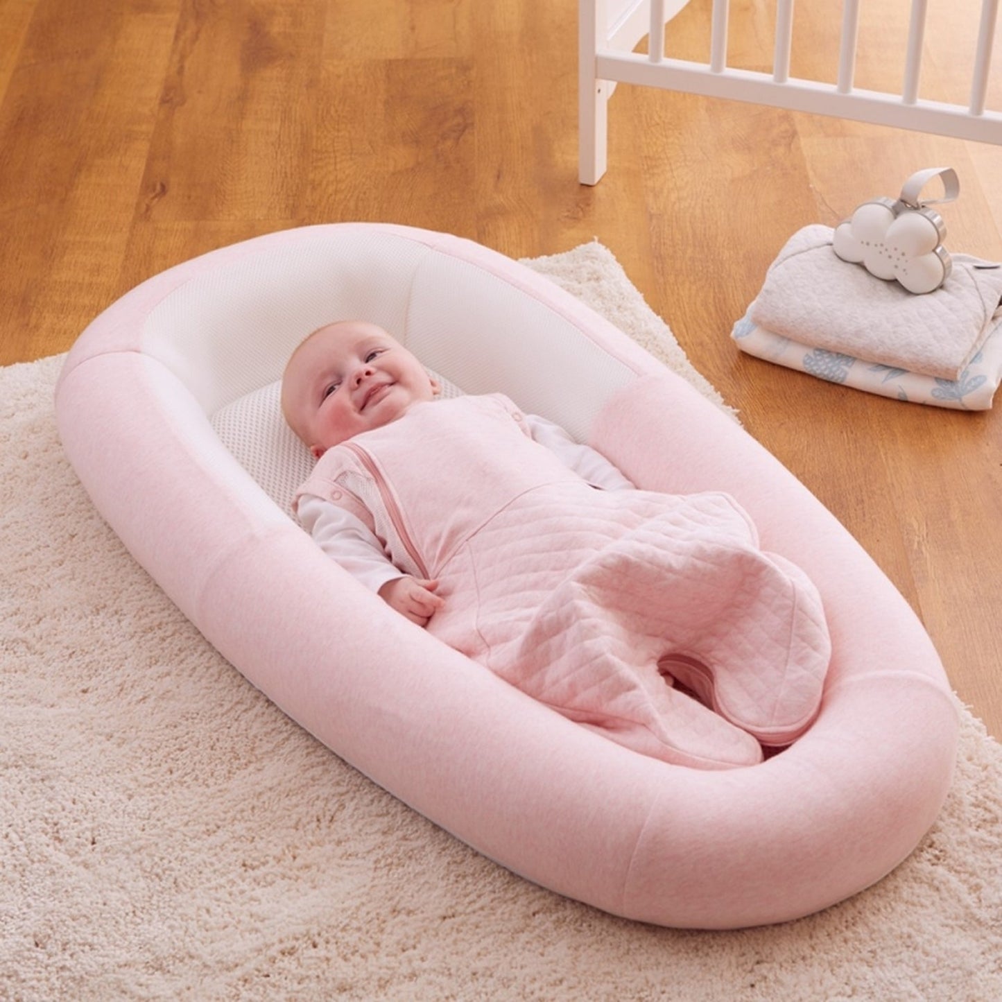 Purflo Sleep Tight Baby Bed - Various Fabric colours