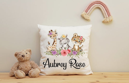Safari Girl Cushion - 40x40cm