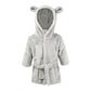 Silver Grey Super Soft Hooded Dressing Gown