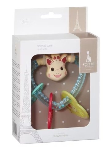 Sophie the Giraffe Heart Rattle