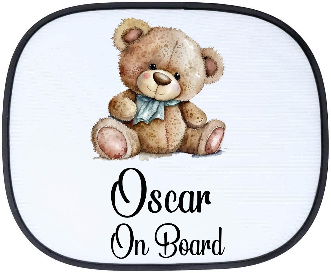 Teddy Boy Personalised Car Sun Shade