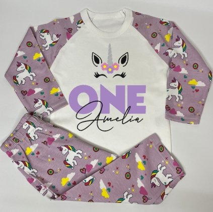 Unicorn Print Pyjamas - Design 2