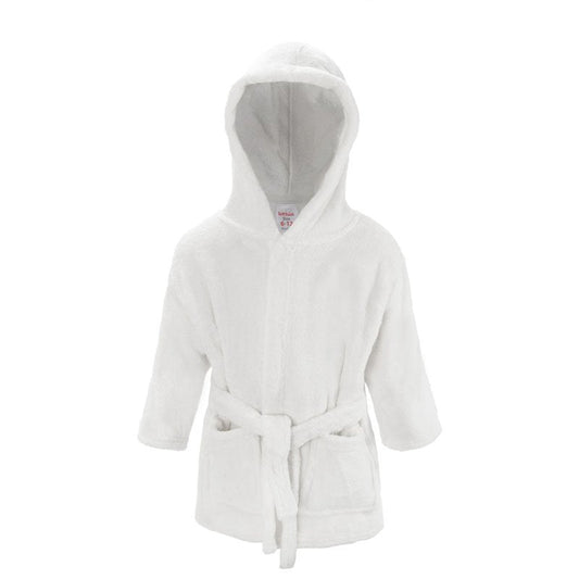 White Super Soft Hooded Dressing Gown