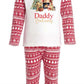 Winnie the Pooh Personalised Adults Red Christmas print Pyjamas